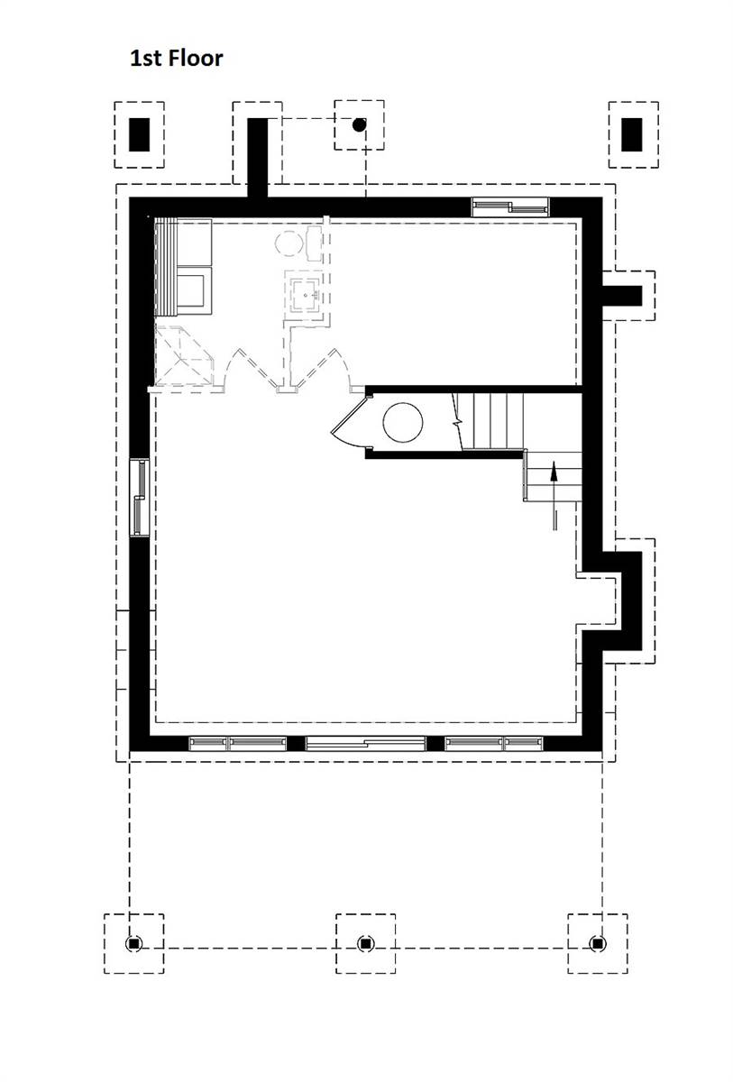 1st Floor Plan image of Taylor House Plan