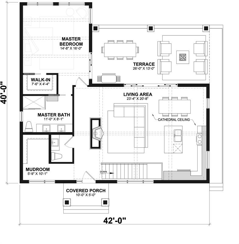 1st Floor image of Olypme 4 House Plan