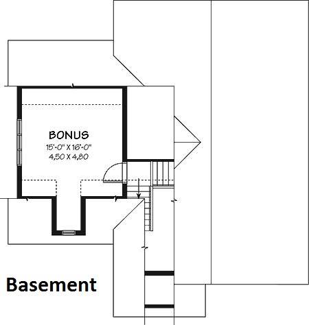 Basement image of Dahlia House Plan