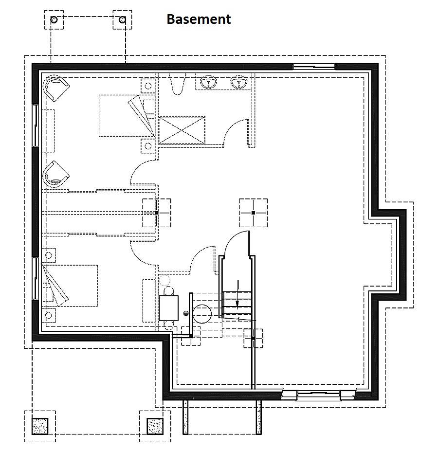 Basement image of Lakewood House Plan