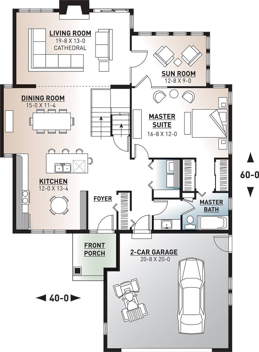 1st Floor Plan image of Grandmont House Plan