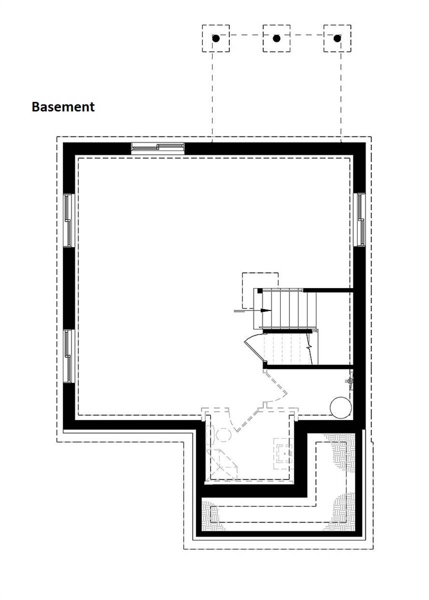 Basement image of Kinkade House Plan