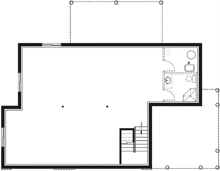 Basement image of Bergen House Plan