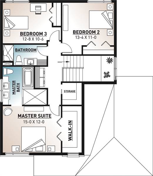 2nd Floor Plan image of Robusta House Plan