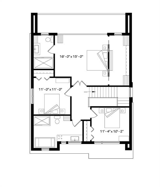 2nd Floor Plan image of Essex 3 House Plan