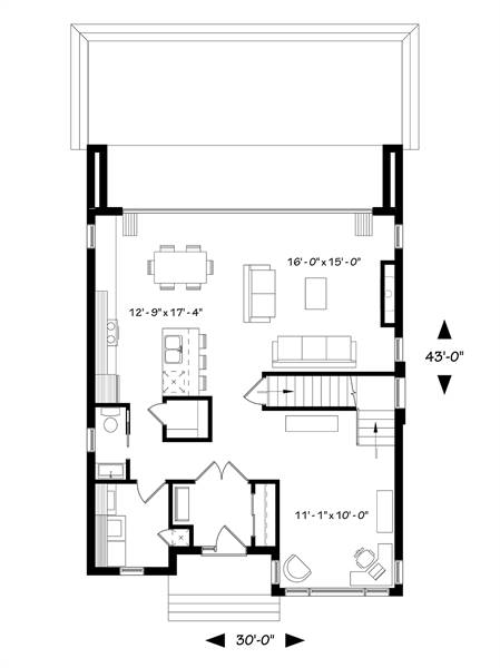 1st Floor Plan image of Essex 3 House Plan