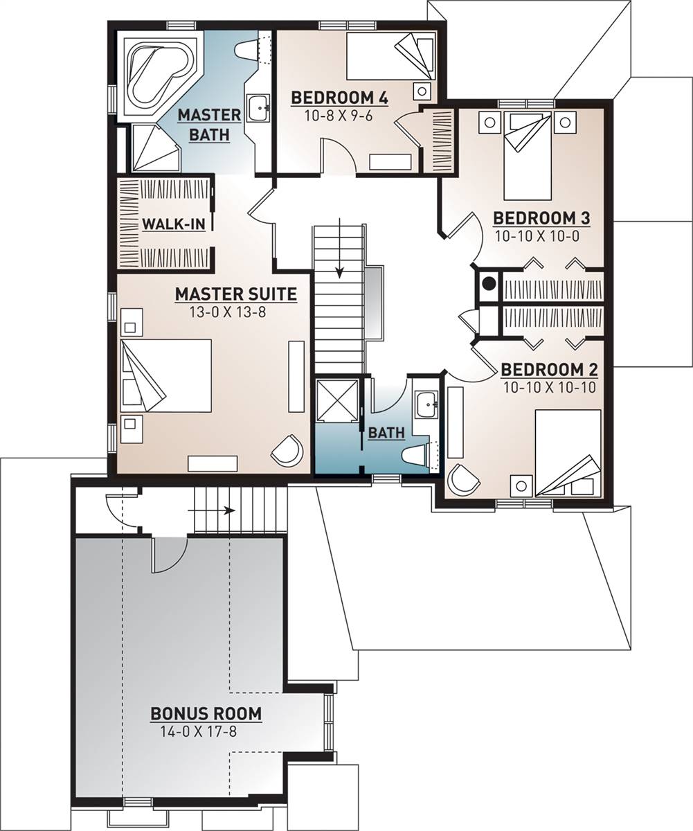 2nd Floor Plan image of Farrington House Plan