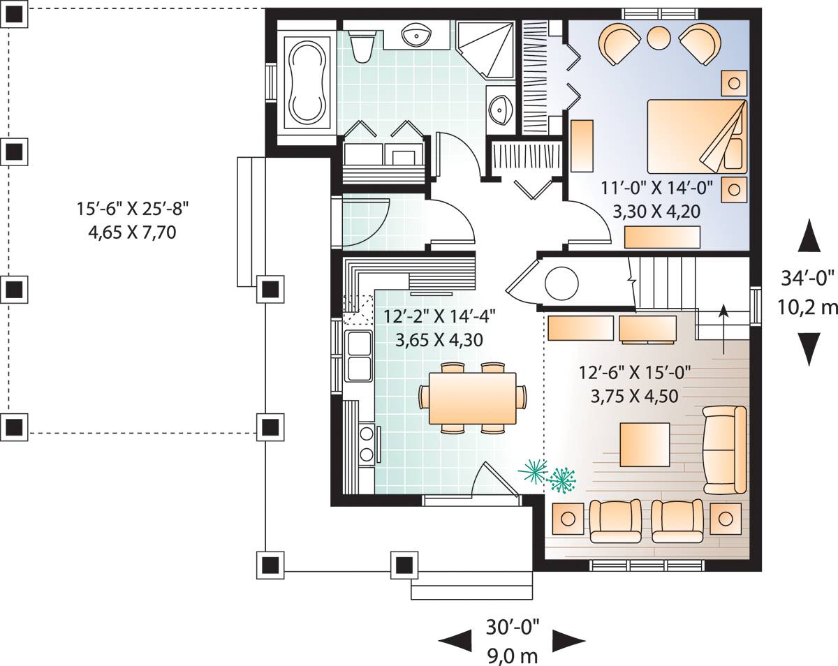 1st Floor Plan image of Celeste 2 House Plan