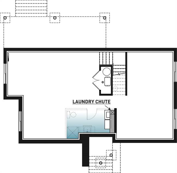 Basement image of Magnolia 3 House Plan