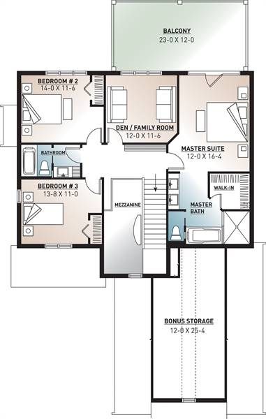 2nd Floor Plan image of Nikolas 2 House Plan