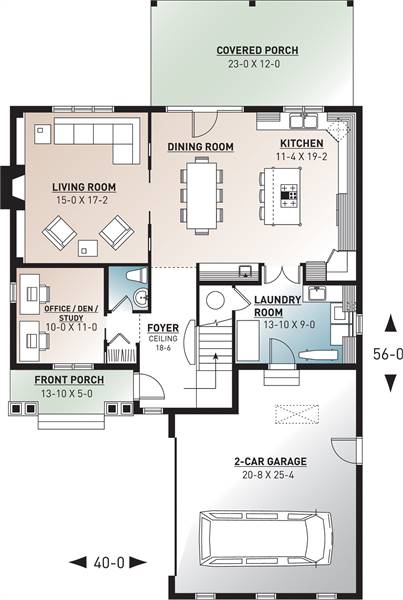 1st Floor Plan image of Nikolas 2 House Plan