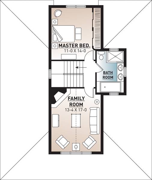 2nd Floor Plan image of Edgewater House Plan