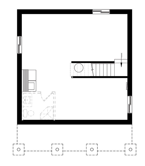 Basement image of Great Escape 3 House Plan