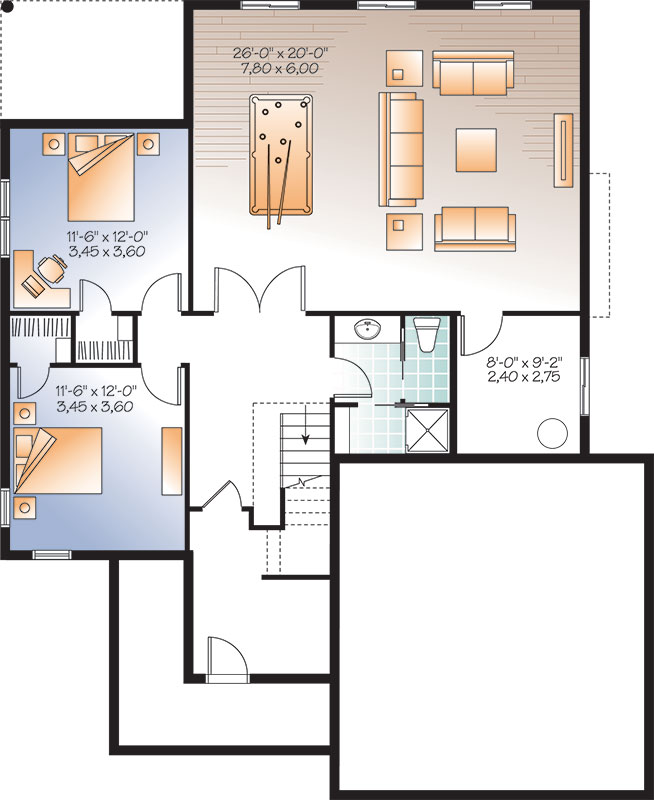 Basement image of Yorkton 3 House Plan