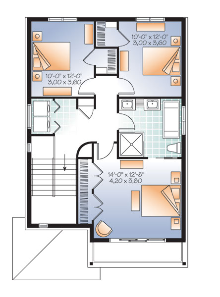 Second level image of Golden Moon House Plan