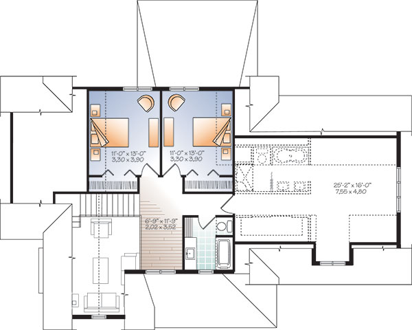 Second level image of Gailon 4 House Plan