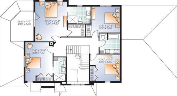 Second level image of Bainbridge 3 House Plan