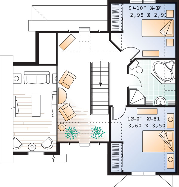 Second level image of Levis House Plan