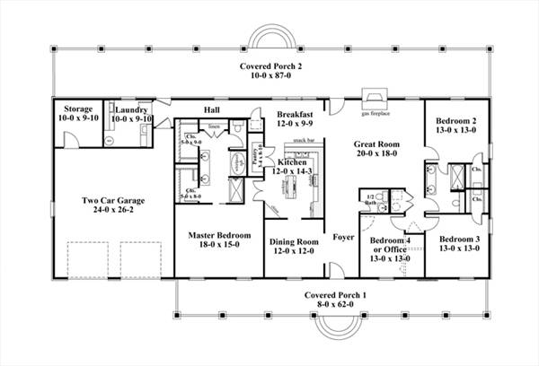 Floor Plan image of Persephone House Plan