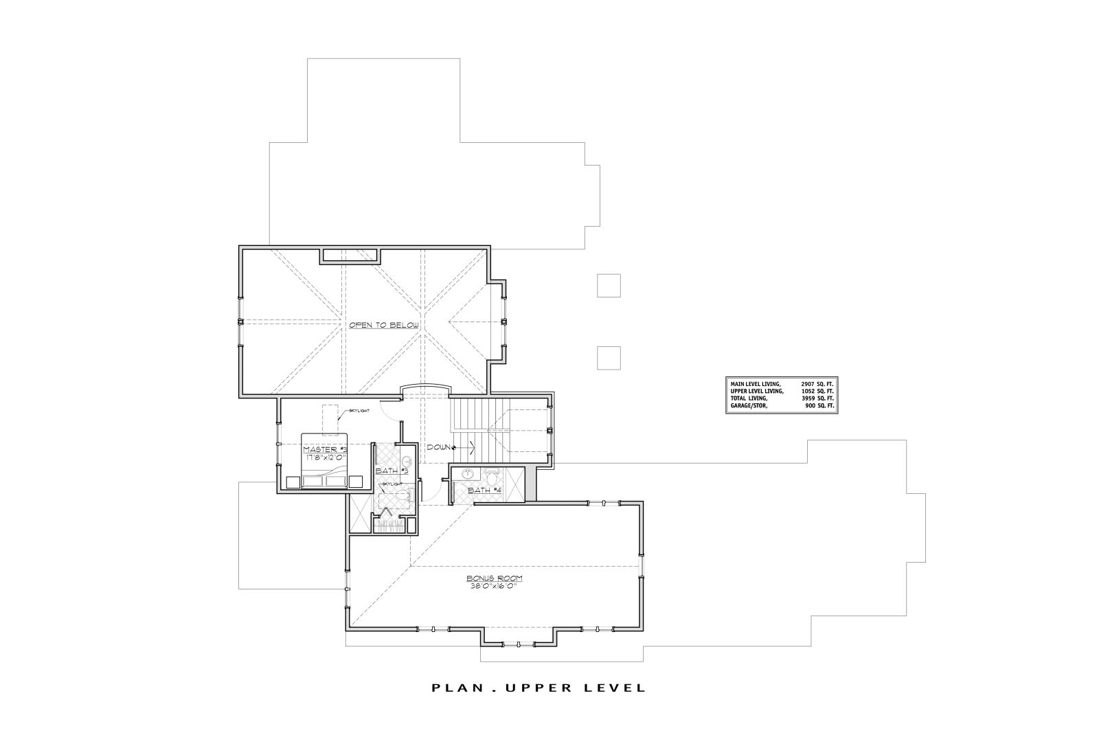 2nd Floor Plan image of Aspen Lodge House Plan
