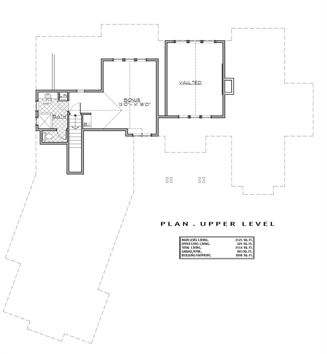 2nd Floor Plan image of CS295 House Plan