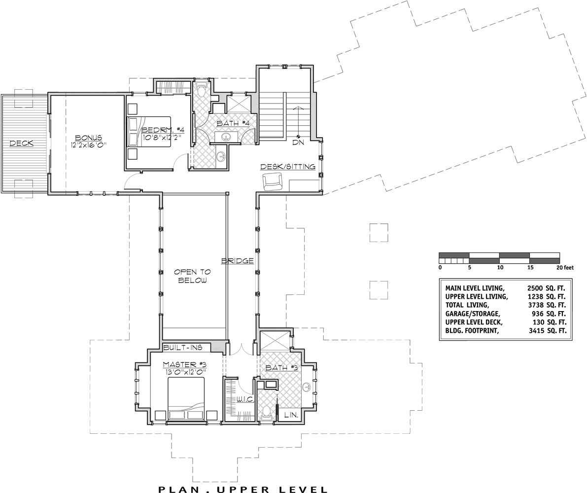 2nd Floor image of Luxury Lakehouse House Plan