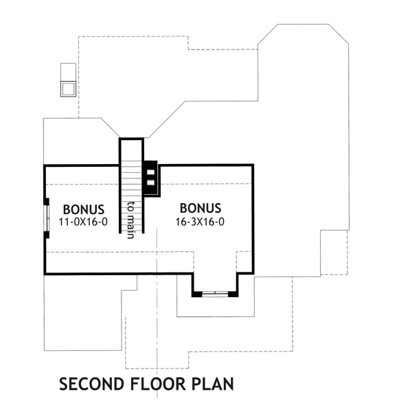 Second Floor Plan image of Merveille Vivante Small House Plan