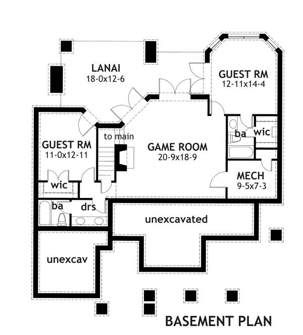 Basement Plan image of Merveille Vivante Small House Plan