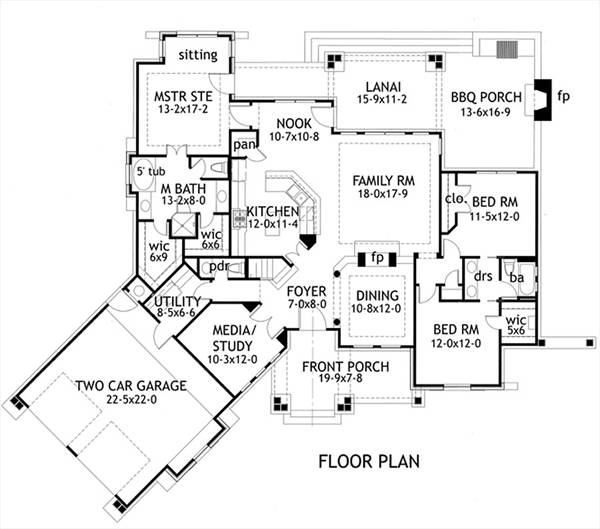 First Floor Plan image of L'Attesa di Vita House Plan