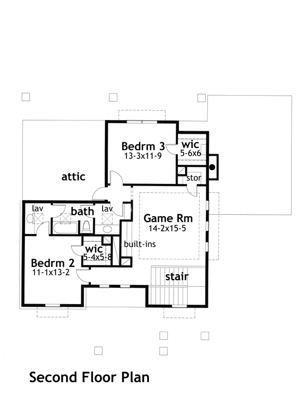 Second Floor Plan image of Aliste Verde House Plan