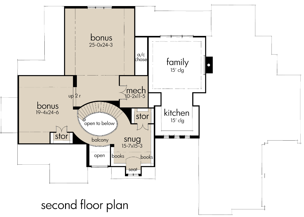 Second Floor Plan image of L'Accettazione House Plan