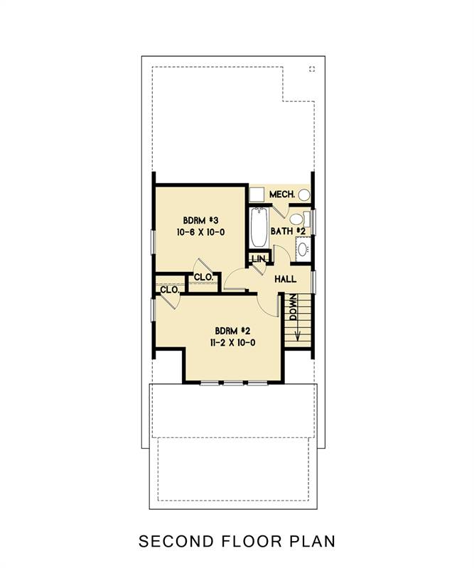 2nd Floor image of Wesley Bungalow House Plan