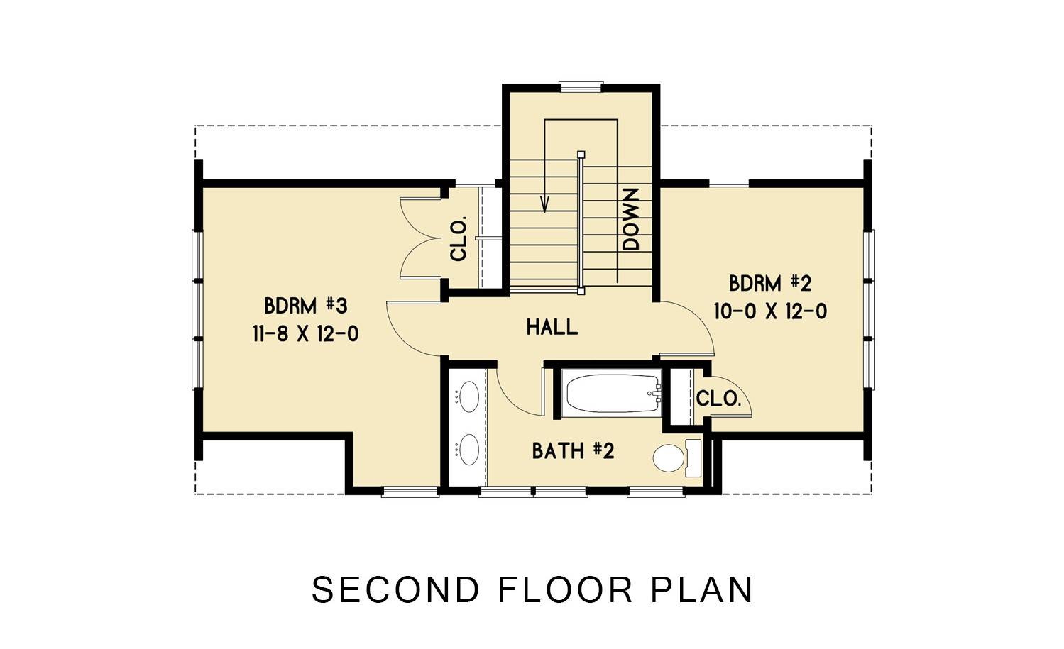 2nd Floor image of Katrina Cottage House Plan