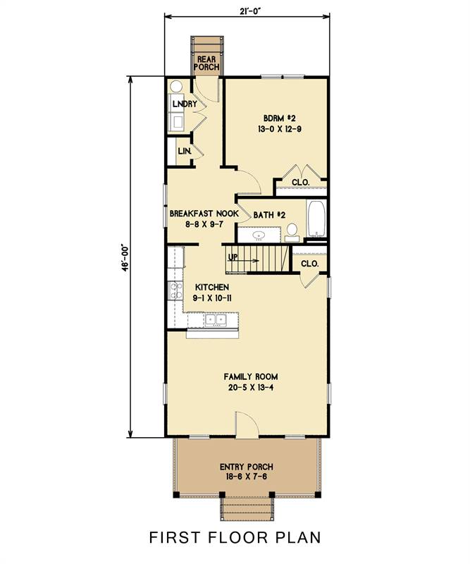 1st Floor image of Ballentine House Plan