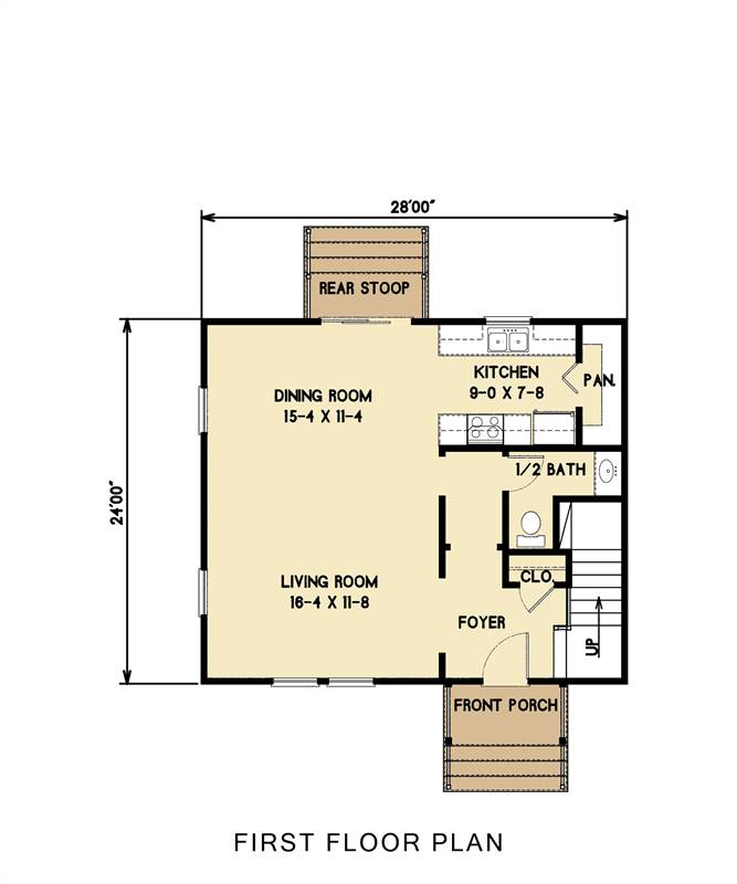 1st Floor image of Norfolk House Plan