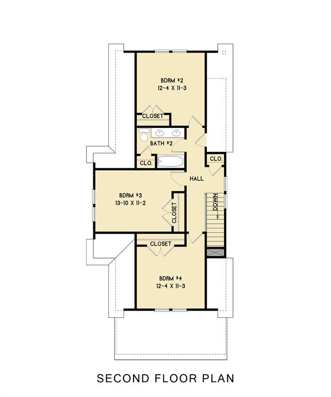 2nd Floor image of Burlington House Plan
