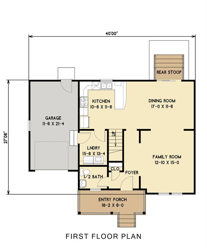 1st Floor image of Carpenter III House Plan