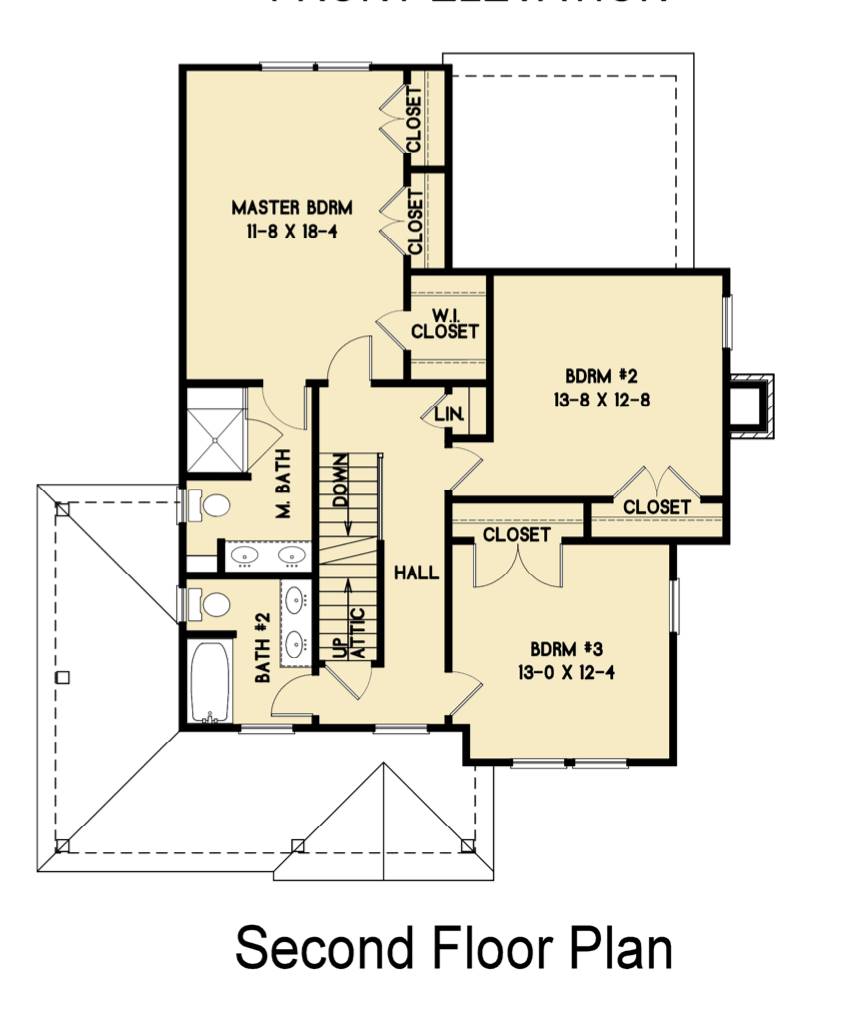 2nd Floor image of Cape May House Plan