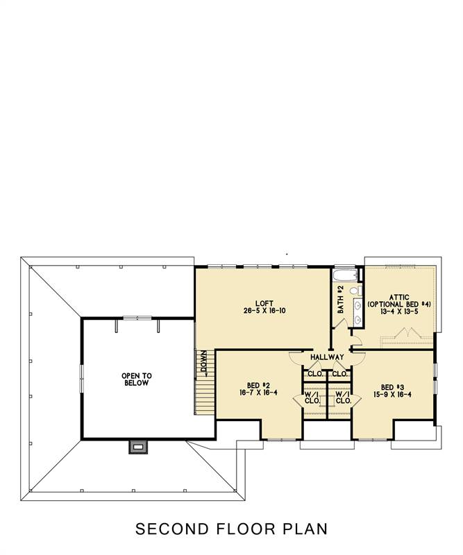 2nd Floor image of Big Sky House Plan