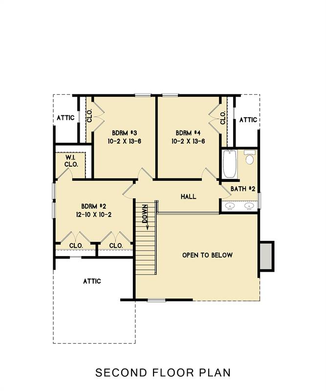 2nd Floor image of Country Roads House Plan