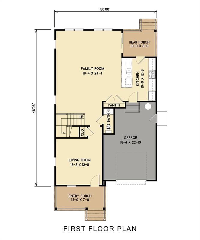 1st Floor image of Gabriella House Plan