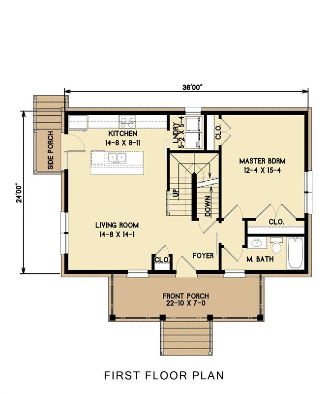 1st Floor image of Enough House Plan