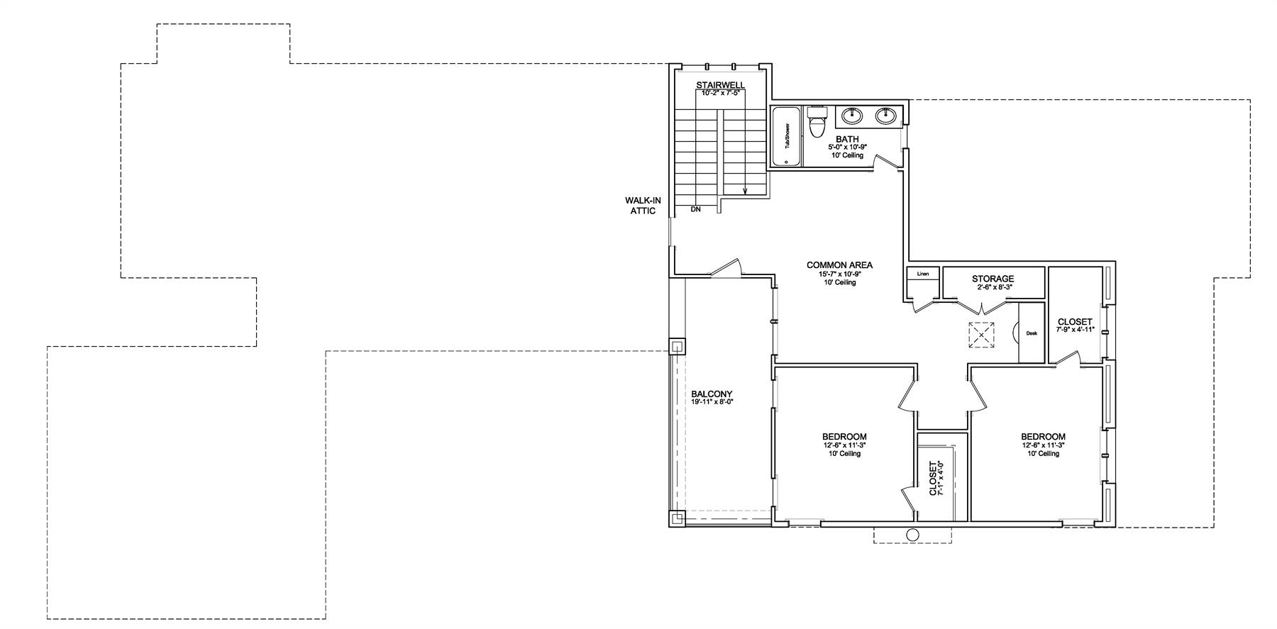 2nd Floor Plan image of Annabel Drive House Plan