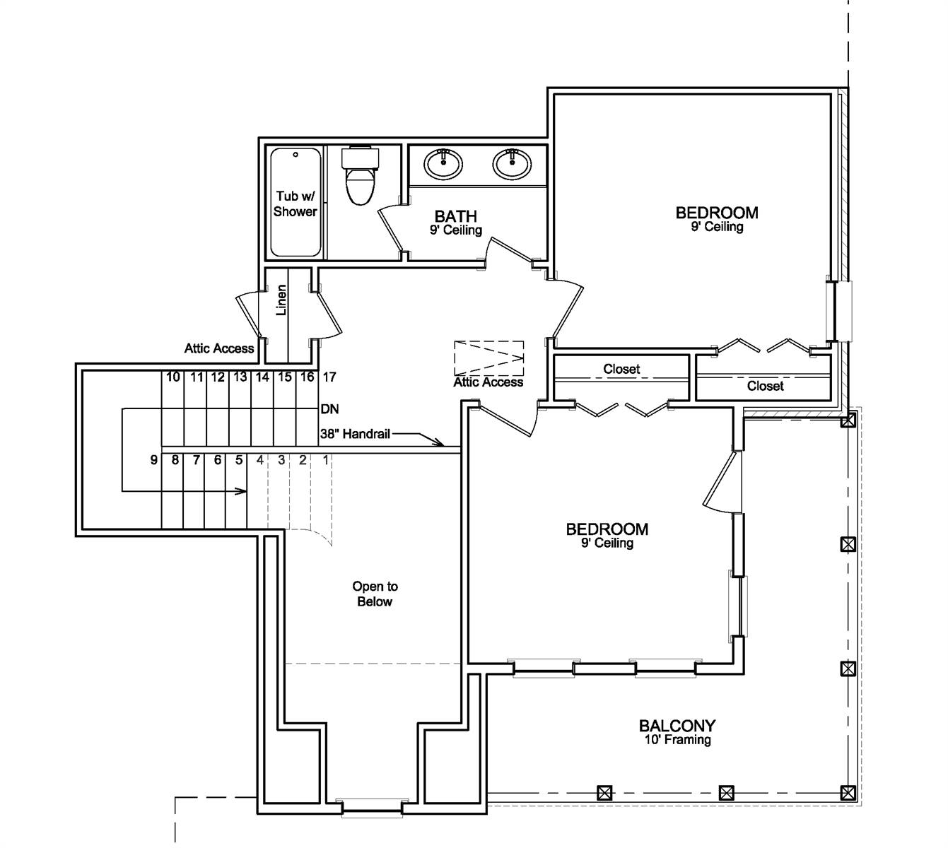 2nd Floor image of Daisy Drive House Plan