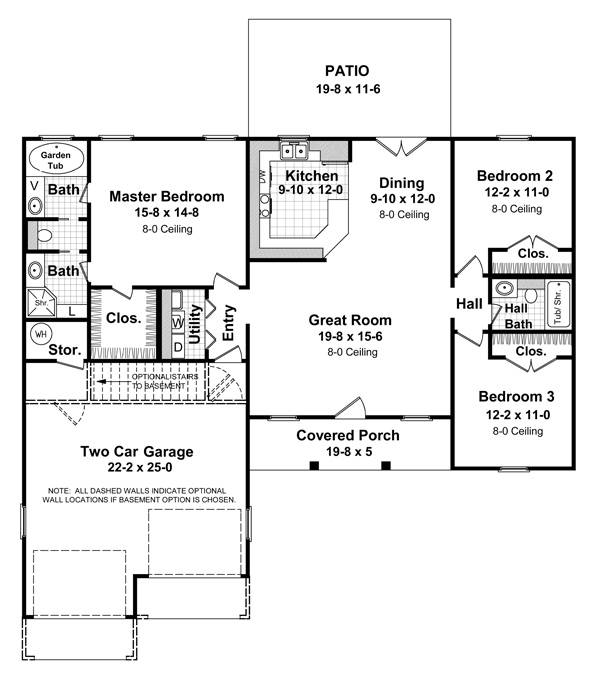 Floorplan image of The Coconut Grove House Plan