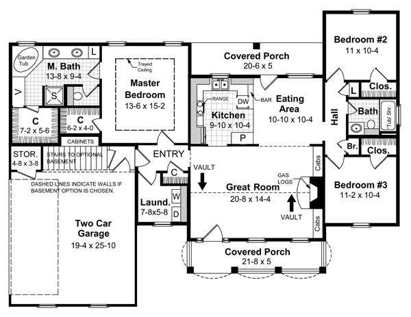 Floorplan image of The Azalea Trail House Plan