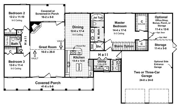 1st Level Floorplan image of The Darlene House Plan