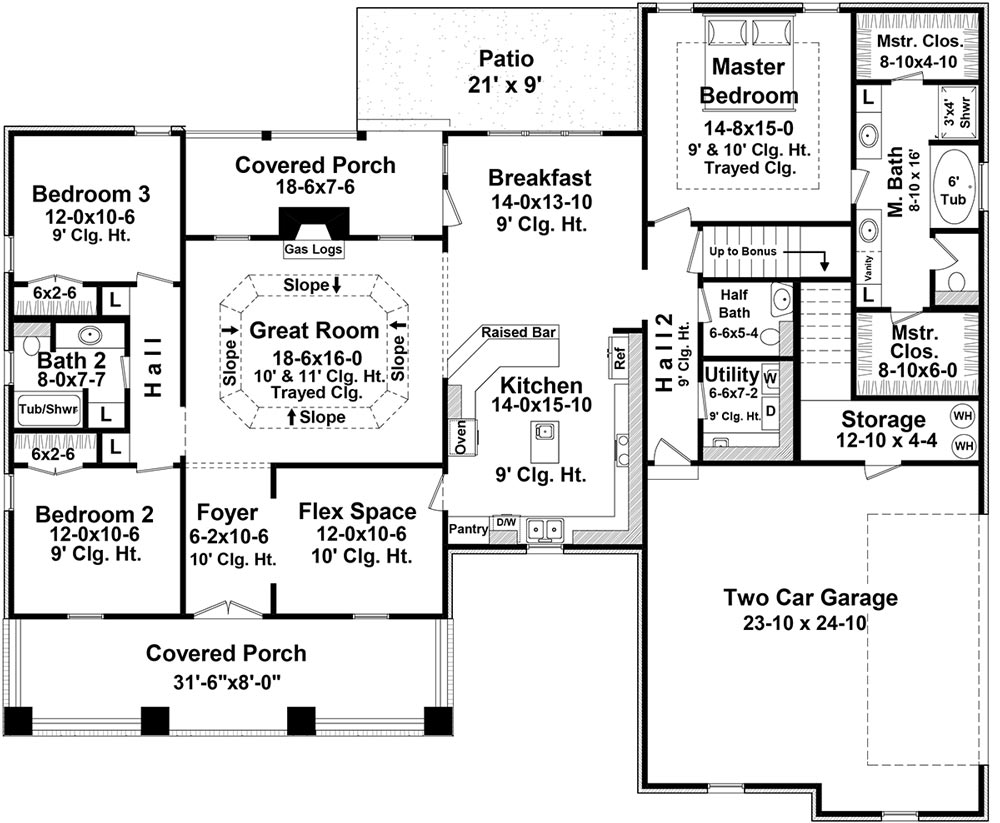 Floorplan image of The Forrest Woods House Plan