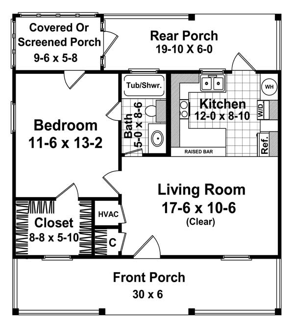 1st Level Floorplan image of The Breckenridge House Plan