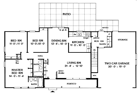 First Floor Plan image of TINA House Plan